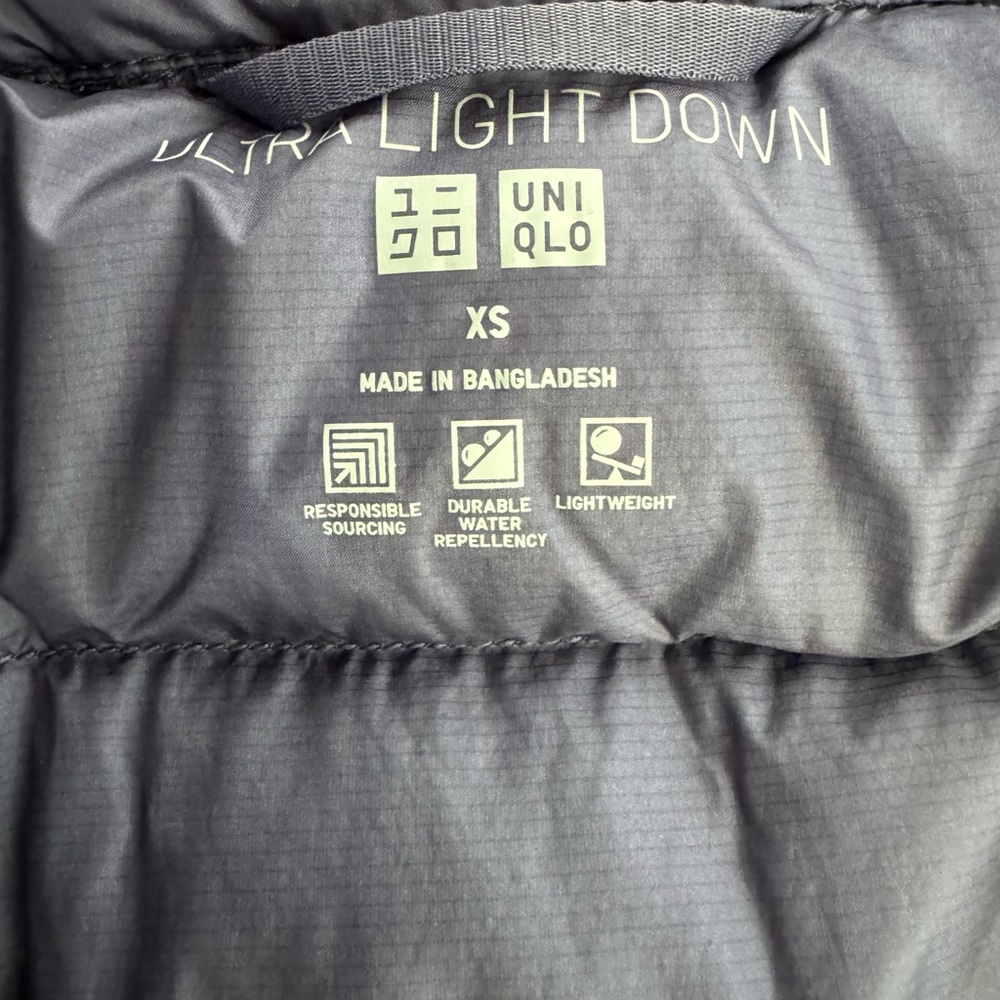 Uniqlo Ultra Light Down Vest Womens XS Blue Purple Puffer Sleeveless Jacket READ - Picture 13 of 16